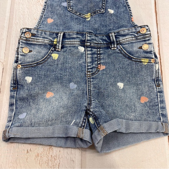 Cat & Jack Denim Overall Shorts, Size Youth SIZE M(7/8) - Picture 4 of 16